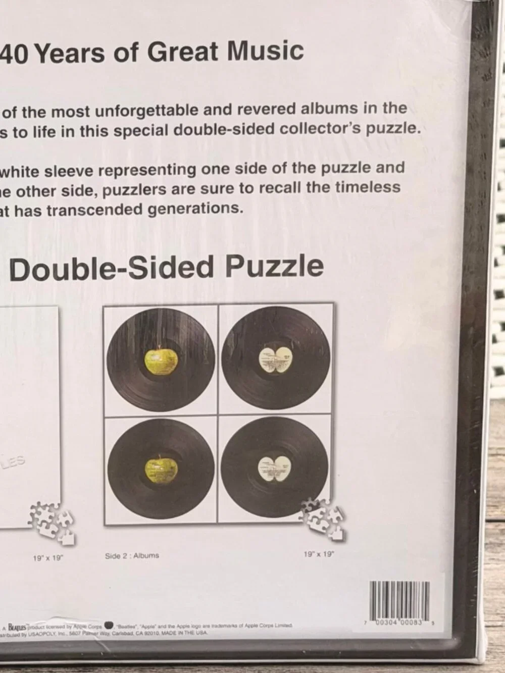 The Beatles White Album Puzzle 500-Piece Double Sided Collector's Edition SEALED